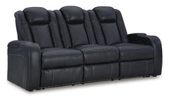 Fyne-Dyme P2 Power Adjustable Headrest Reclining Sofa Sapphire