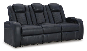 Fyne-Dyme P2 Power Adjustable Headrest Reclining Sofa Sapphire