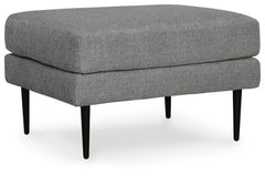 Hazela Fabric Ottoman Charcoal
