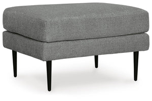 Hazela Fabric Ottoman Charcoal