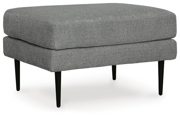 Hazela Fabric Ottoman Charcoal