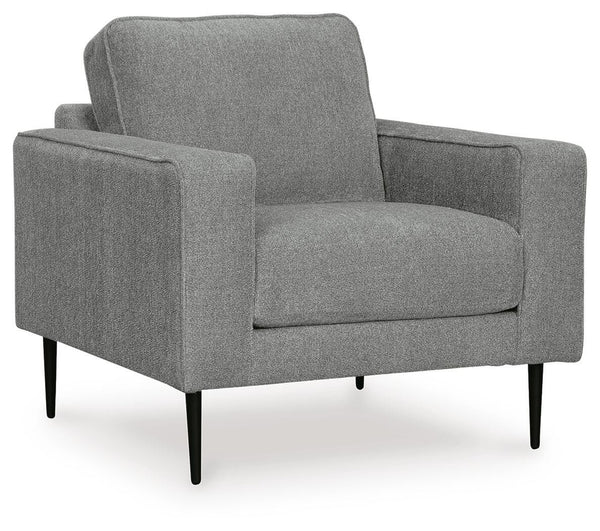 Hazela Stationary Fabric Chair Charcoal
