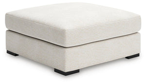 Donelson Creek Oversized Accent Ottoman Vanilla