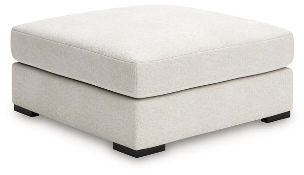 Donelson Creek Oversized Accent Ottoman Vanilla