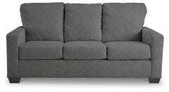 Rannis Fabric Full Stationary Sofa Sleeper Pewter