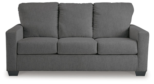 Rannis Fabric Full Stationary Sofa Sleeper Pewter