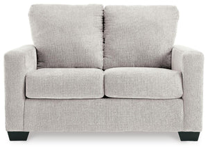 Rannis Twin Fabric Stationary Sofa Sleeper Snow