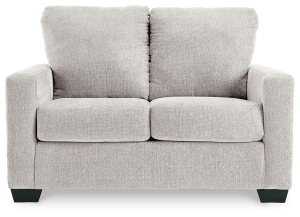 Rannis Twin Fabric Stationary Sofa Sleeper Snow