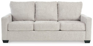 Rannis Queen Fabric Stationary Sofa Sleeper Snow