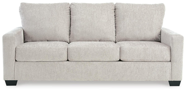 Rannis Queen Fabric Stationary Sofa Sleeper Snow