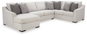 Koralynn 3-Piece Stationary Sectional with Chaise Stone