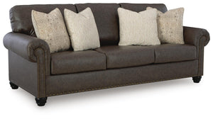 Roxmere Queen Stationary Sofa Sleeper Umber