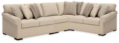 LadyMae 4-Piece Sectional Twill
