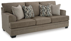 Stonemeade Queen Fabric Stationary Sofa Sleeper Nutmeg