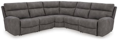 Next-Gen Durapella 5-Piece Power Reclining Zero Gravity Sectional Slate