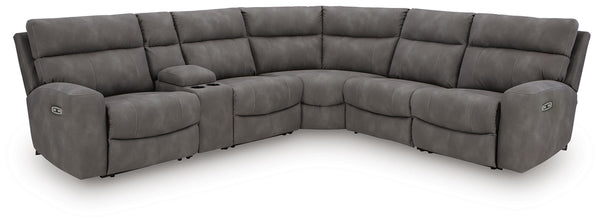 Next-Gen Durapella 6-Piece Power Reclining Zero Gravity Sectional Slate