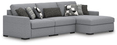 Bealton 3-Piece Sectional with Chaise Salt & Pepper