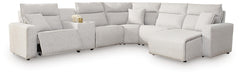 Modmax II 6-Piece Power Reclining Sectional with Chaise & Console Stone
