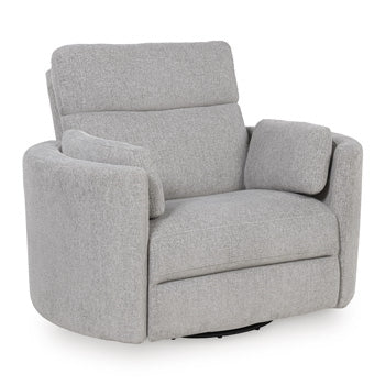 ModMax Luxe Swivel Glider Power Recliner Flint