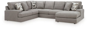Lindon 3-Piece Sectional with Chaise Smoke