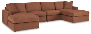 Modmax 4-Piece Sectional with Chaise Spice
