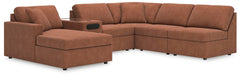 Modmax 6-Piece Sectional with Chaise Spice