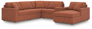Modmax 6-Piece Stationary Sectional with Chaise Spice