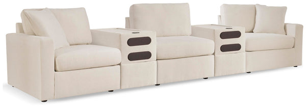 Modmax 5-Piece Sectional with Audio Consoles Oyster