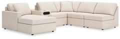 Modmax 6-Piece Stationary Sectional with Chaise Oyster