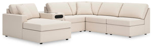 Modmax 6-Piece Stationary Sectional with Chaise Oyster