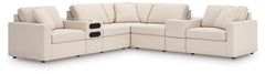 Modmax 7-Piece Balanced Sectional with Audio & Storage Consoles Oyster