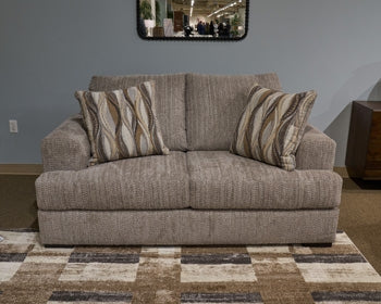 Lofwood Fabric Stationary Loveseat Fossil