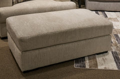 Lofwood Fabric Ottoman Oatmeal