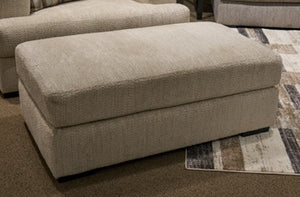 Lofwood Fabric Ottoman Oatmeal