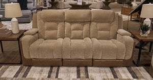 Mixed Motion P2 Power Adjustable Headrest Reclining Zero Gravity Sofa Brownstone