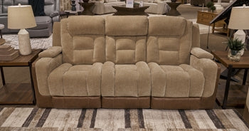 Mixed Motion P2 Power Adjustable Headrest Reclining Zero Gravity Sofa Brownstone