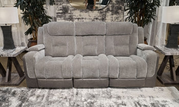 Mixed Motion P2 Power Adjustable Headrest Reclining Zero Gravity Sofa Shadow