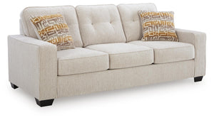 Larimer Queen Fabric Stationary Sofa Sleeper Stone