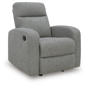Gauntlet Fabric Manual Rocker Recliner Sterling