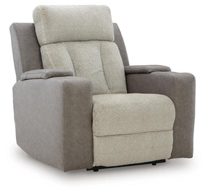 WhipLash Zero Gravity P2 Fabric Dual-Power Adjustable Headrest Heat Massage Recliner Sisal