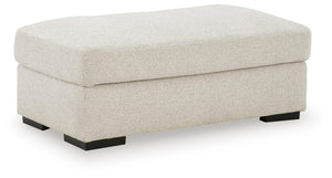 Conlee-Pike Fabric Ottoman Linen