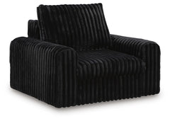 HamlinBay Fabric Power Gliding Chaise Onyx