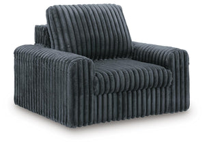 HamlinBay Fabric Power Gliding Chaise Gunmetal