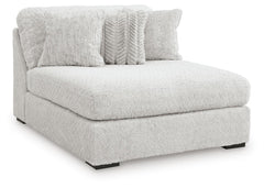 Cuddle Plush Oversized Armless Chaise Arctic