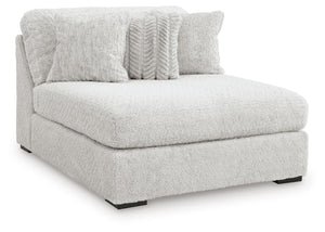 Cuddle Plush Oversized Armless Chaise Arctic