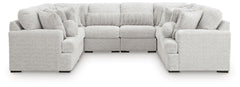 Cuddle Plush Stationary 8-Piece Sectional Arctic