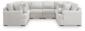 Cuddle Plush Stationary 8-Piece Sectional Arctic