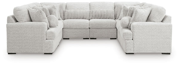 Cuddle Plush Stationary 8-Piece Sectional Arctic