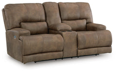 Beckley Place Zero Gravity P2 Power Reclining Adjustable Headrest Console Loveseat Earth
