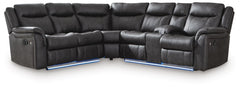 Sultan Meadow 2-Piece Reclining Sectional Carbon
